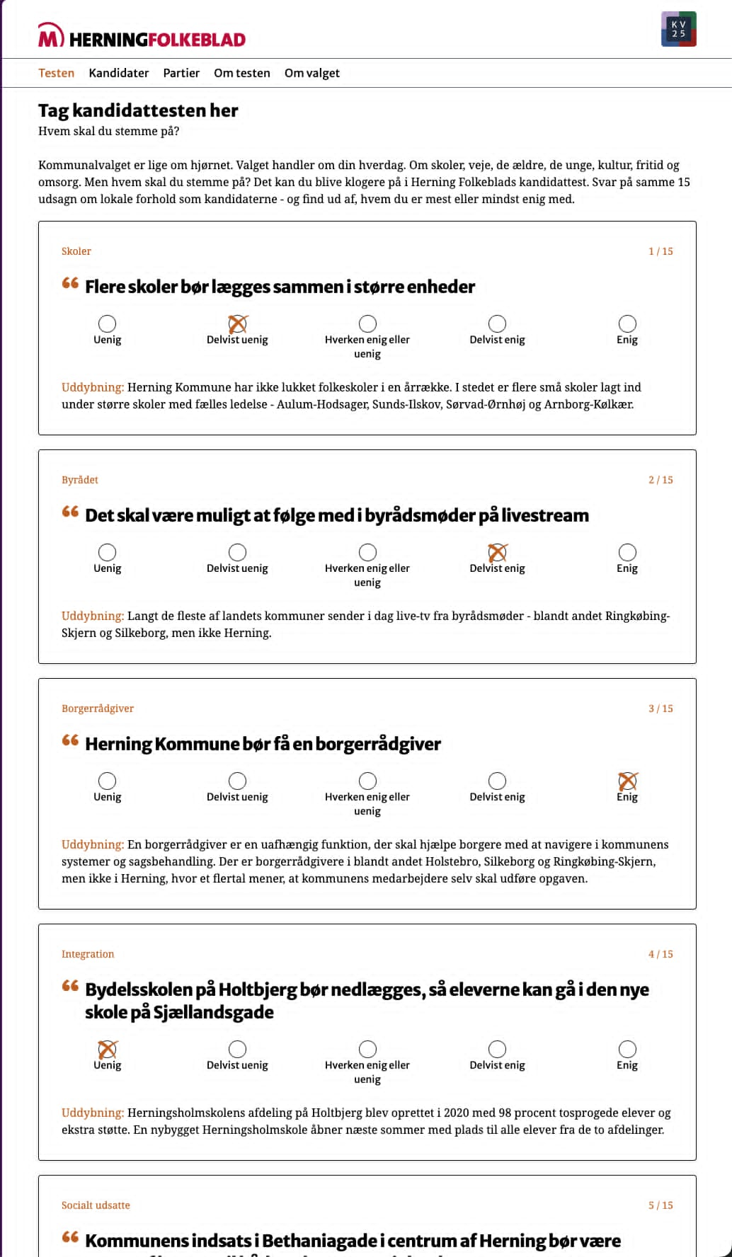 Billede af herningfolkeblad.dk's kandidattest